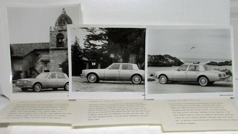 1975 Cadillac Seville Media Press Kit W/ Photos 4