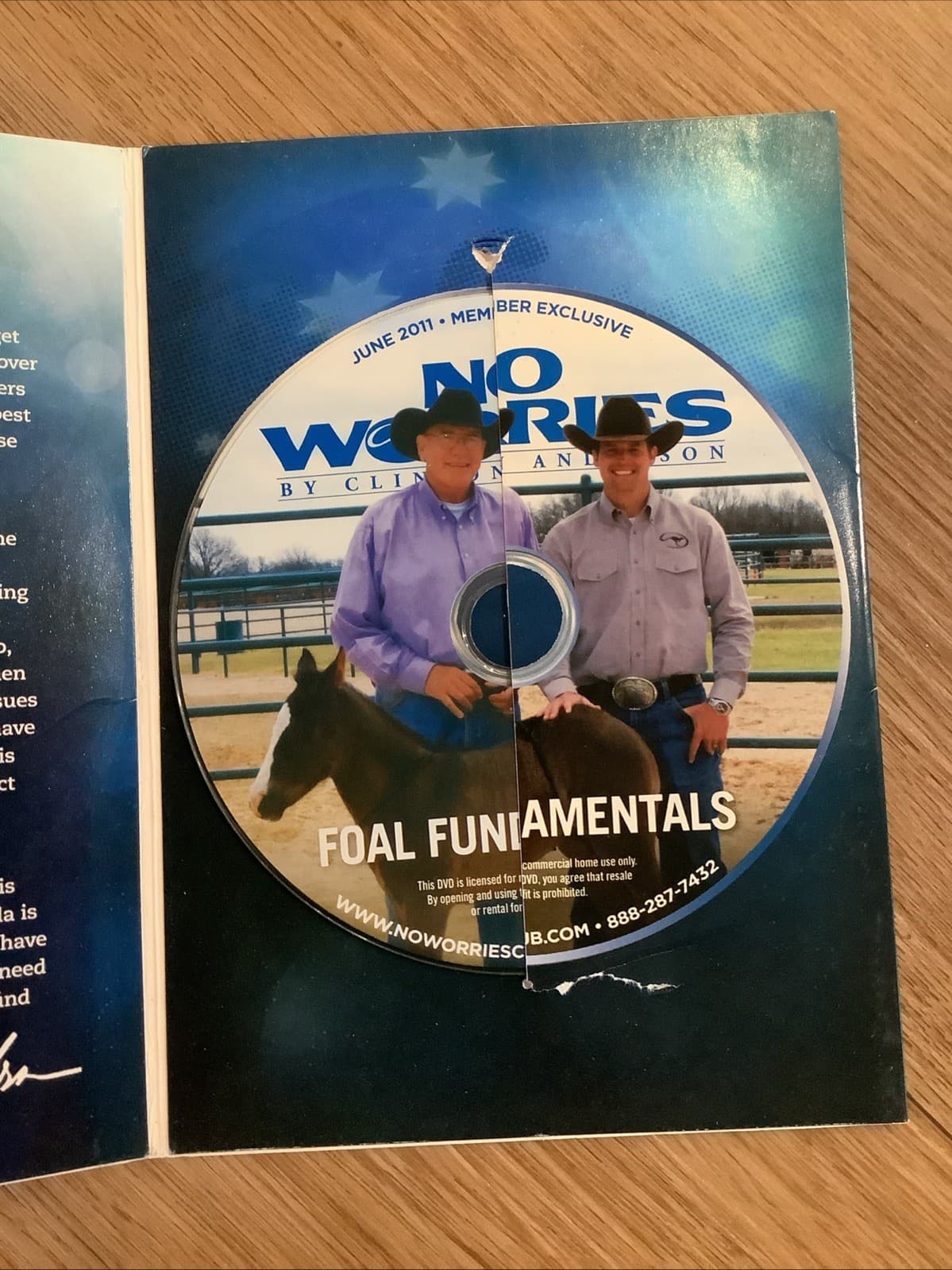 No Worries by Clinton Anderson 3 DVDs Colt Starting Foul Fundamentals 2011-2012 3