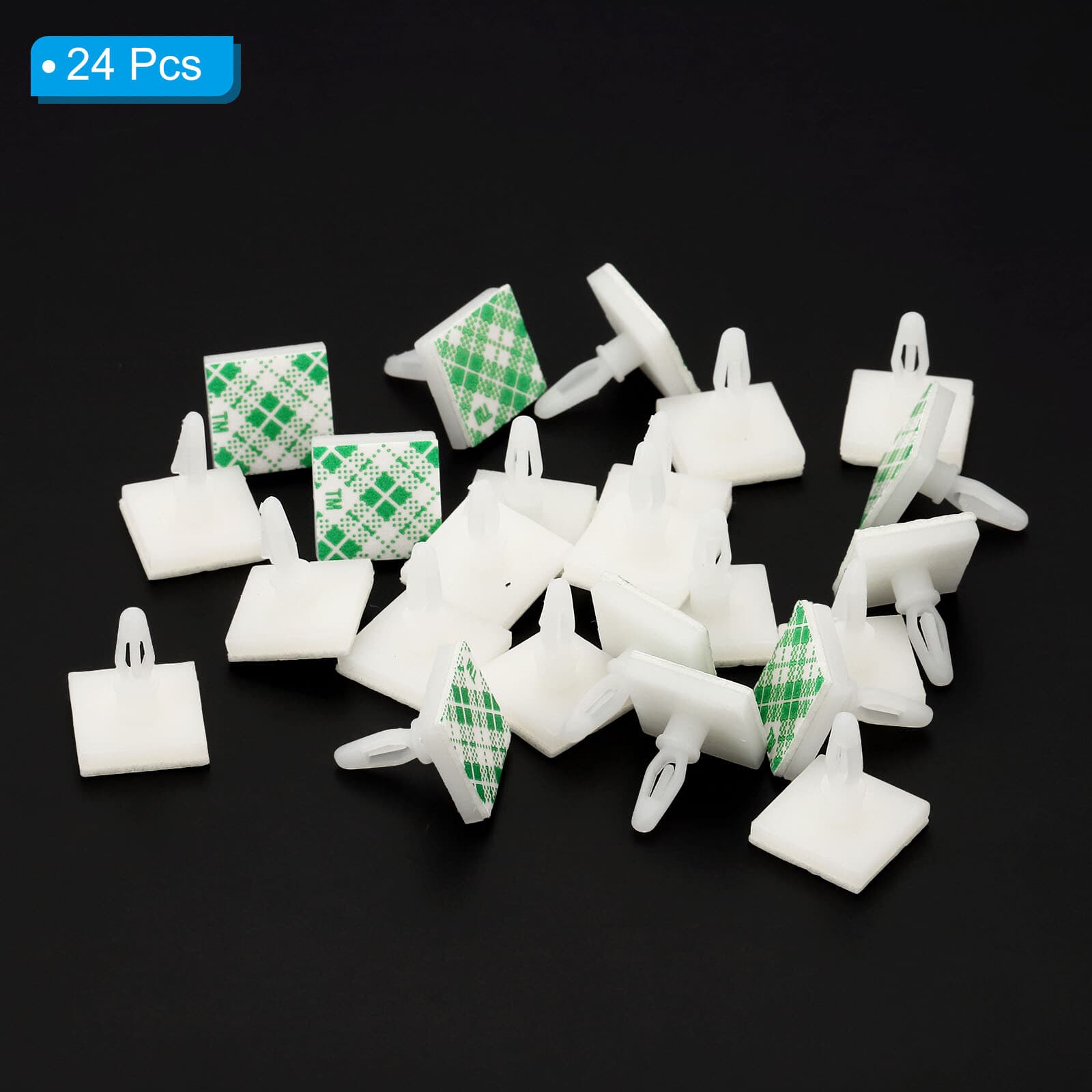 24Pcs Sticky PCB Spacer 0.25" Supporting Height Adhesive Standoffs White 3