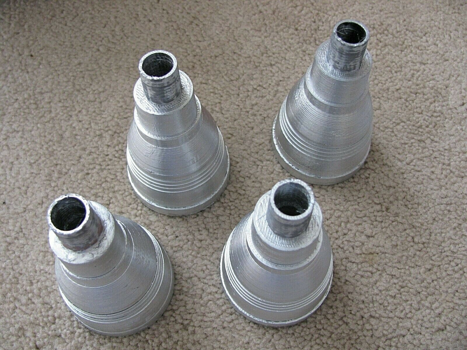 CUSTOM MADE & PAINTED (4) REAR ENGINE ROCKET BELLS SPACE 1999 Mattel Eagle 1  4