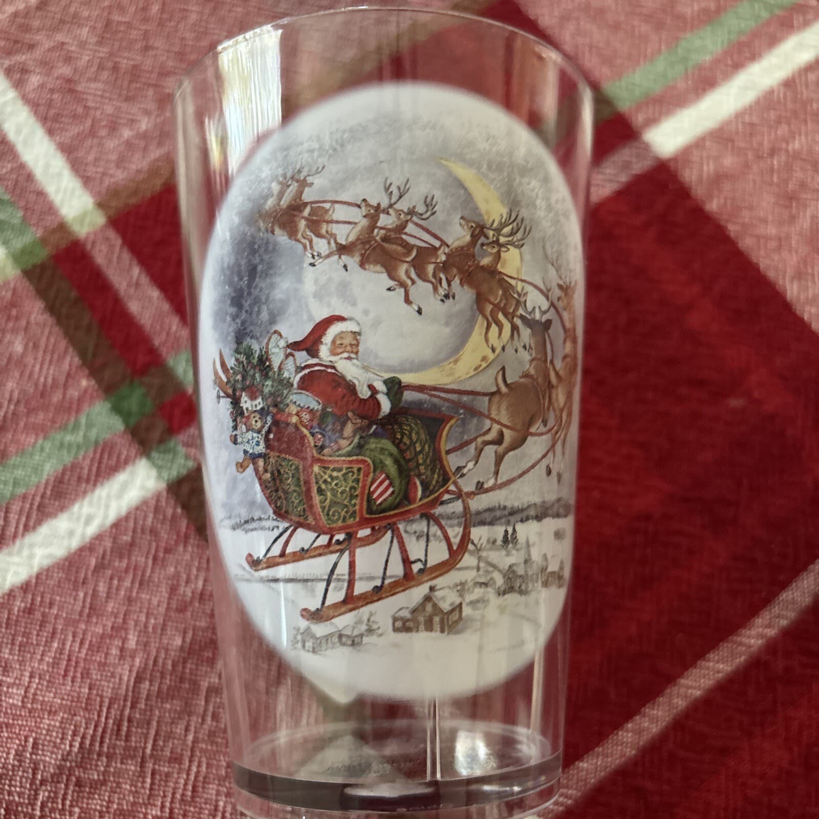 Disney Pottery Barn Santa Rudolph Reindeer Cup Christmas holiday gift party , 4