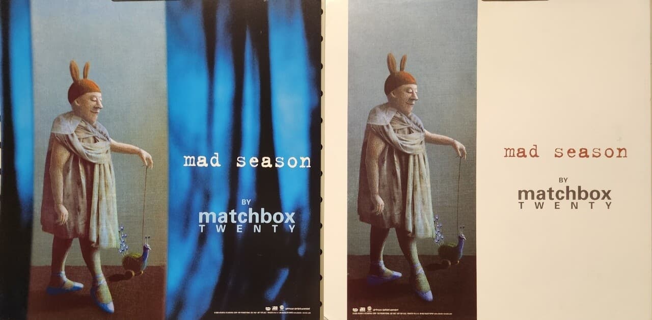 Matchbox Twenty 2000 Mad Season promotional Poster/Flat Flawless New Old Stock