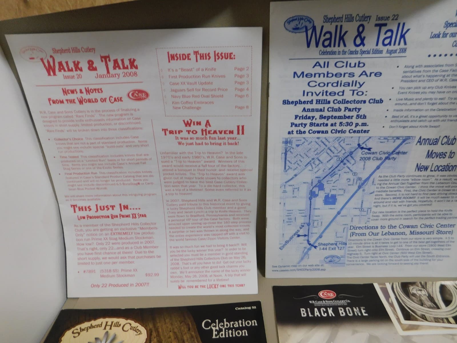 Lot of  Shepherds Cutlery Publications & Case Knife Brochures & 2002 Case Poster 3