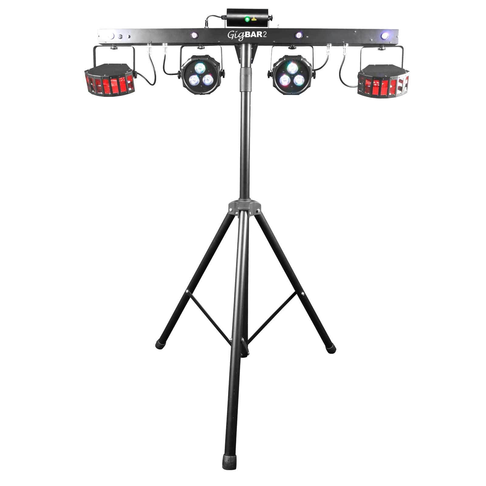 Chauvet DJ GigBAR 2 LED Effect Light System w/ Par Laser Derby Strobe 4