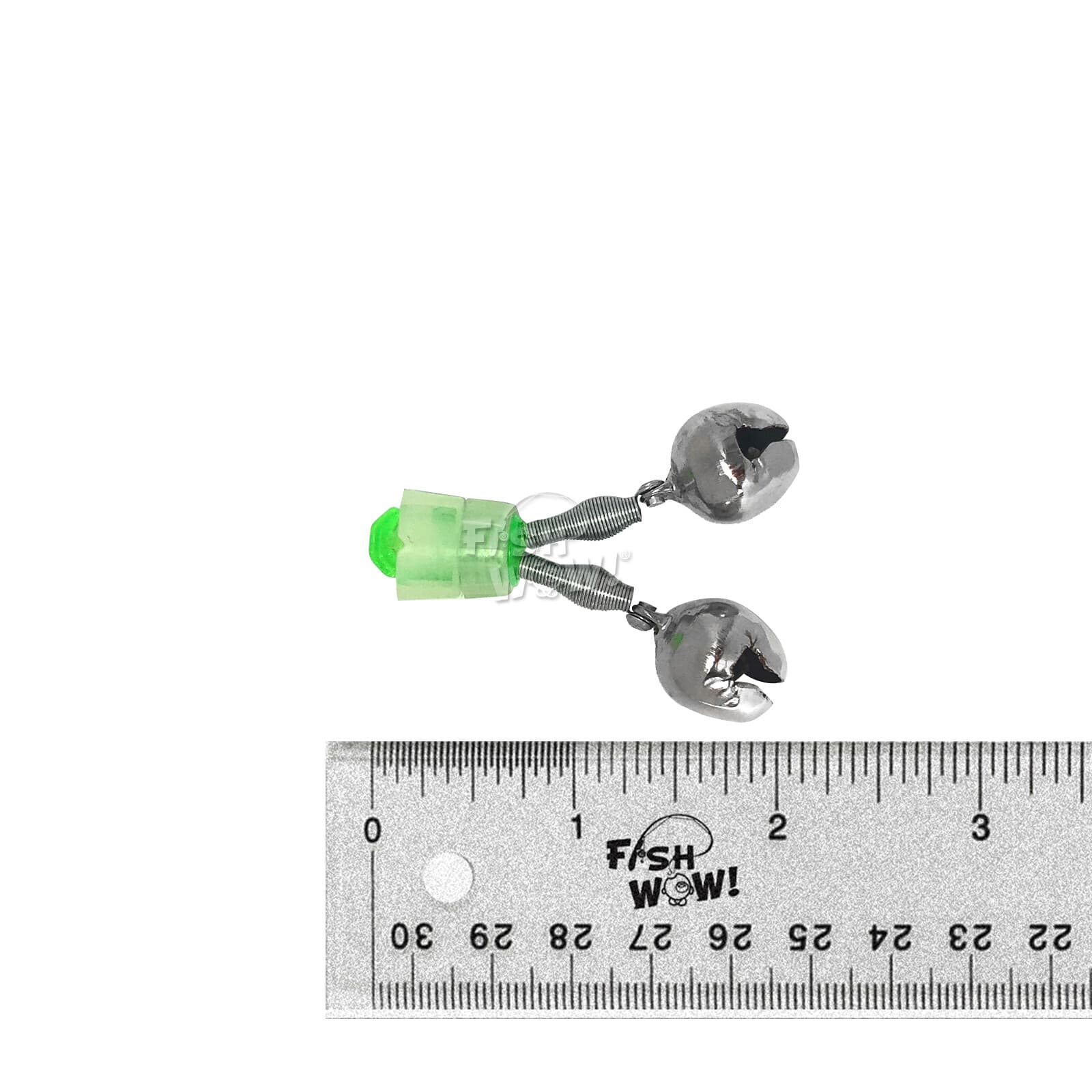 10pcs Fishing Double Bells Alert Clips Bait Lure Bite Alarm Glow Fish WOW! NEW 3