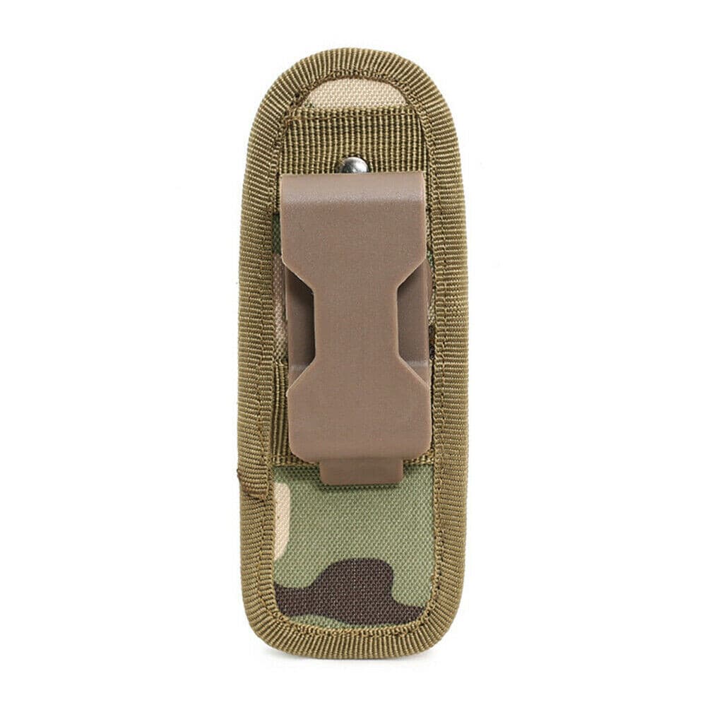 360° Rotatable Tactical Molle Flashlight Holder Holster Pouch Torch Carry Case 2