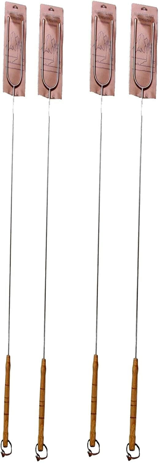 Extra Long 41" Campfire Hot Dog & Marshmallow Roasting sticks Camp Fire Forks  