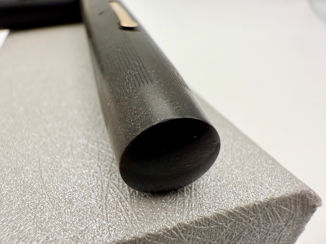 WAHL EVERSHARP OS 762 BCHR CHEVRON FOUNTAIN PEN F 14K #6 NIB 6