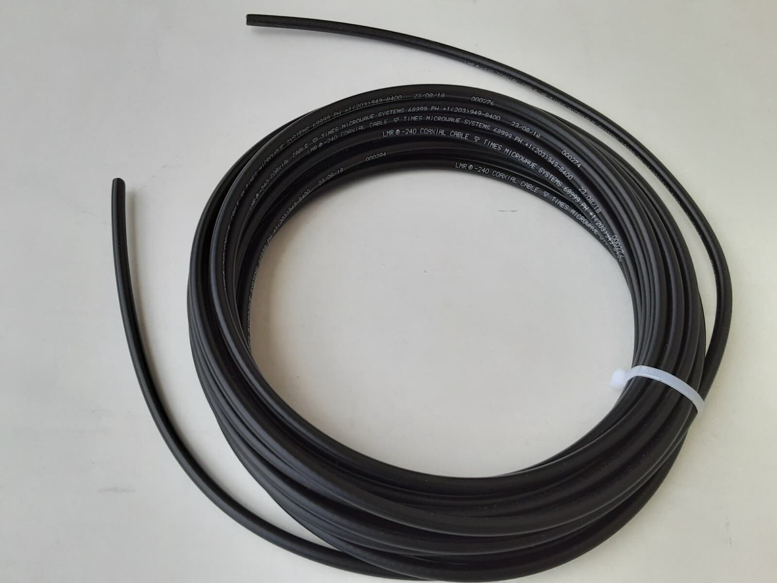 Times Microwave LMR-240 Type NoConnectors 50 Ohm CoaxCable ChooseYour Length lot