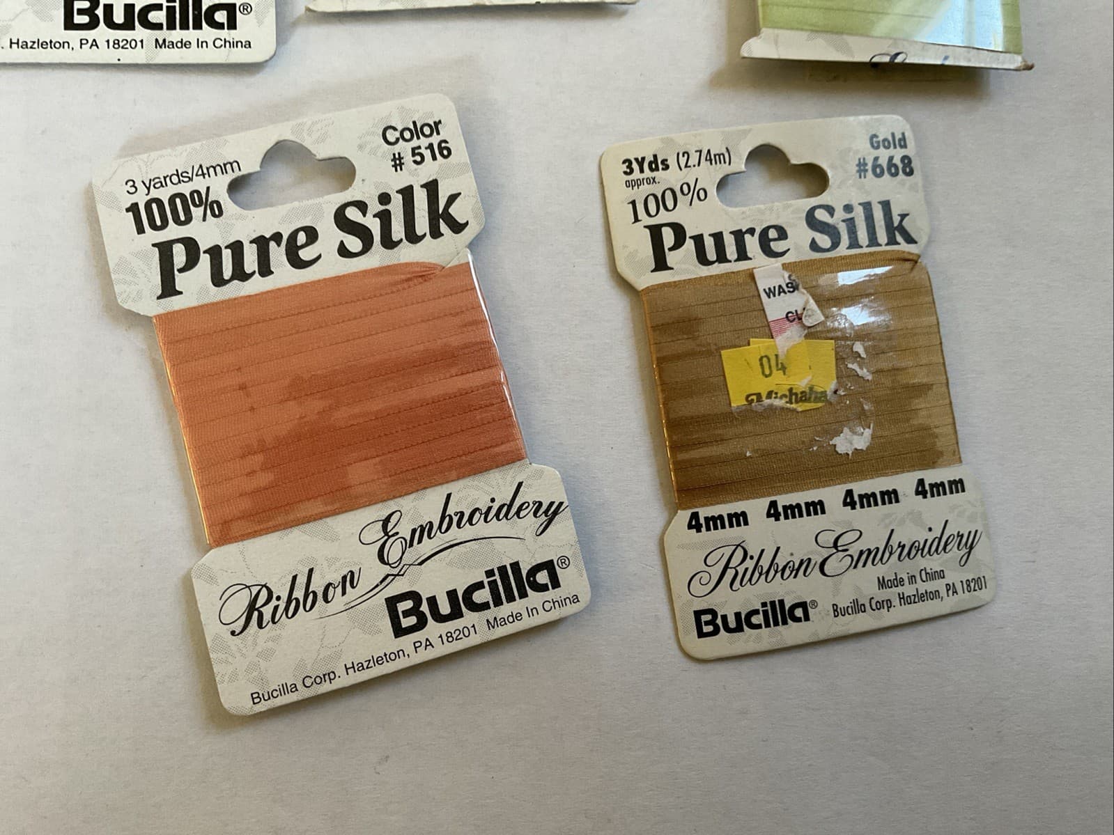 Bucilla Silk Embroidery Ribbon Lot Of 14 6