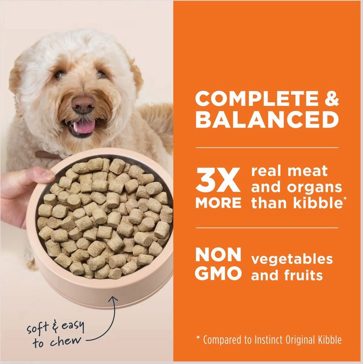 25oz Instinct Raw Meals Freeze Dried Chicken Adult Recipe 6