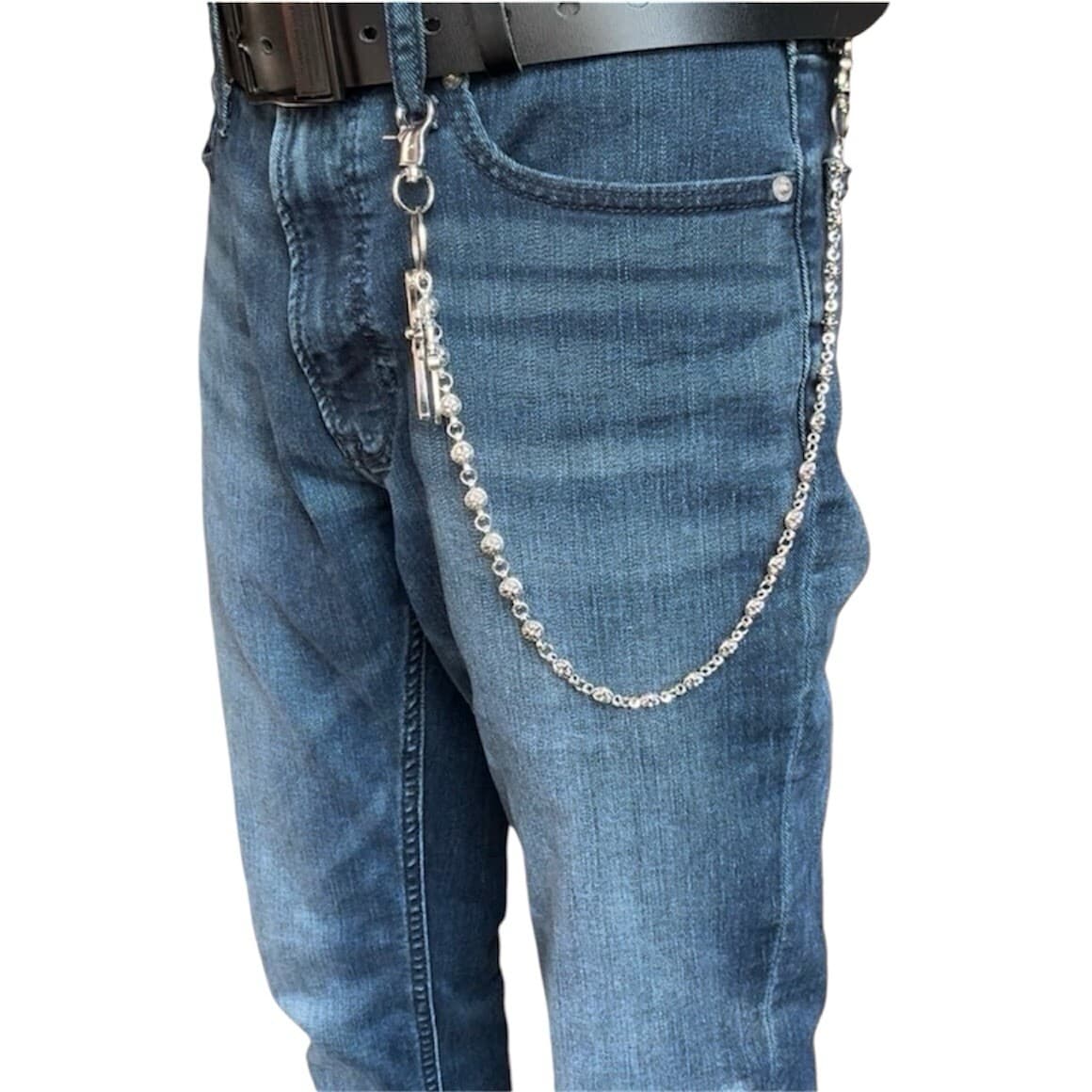 Cross Pants Chain for Men Women,Jeans Chain,Keys Chain,Biker Wallet Chain 6