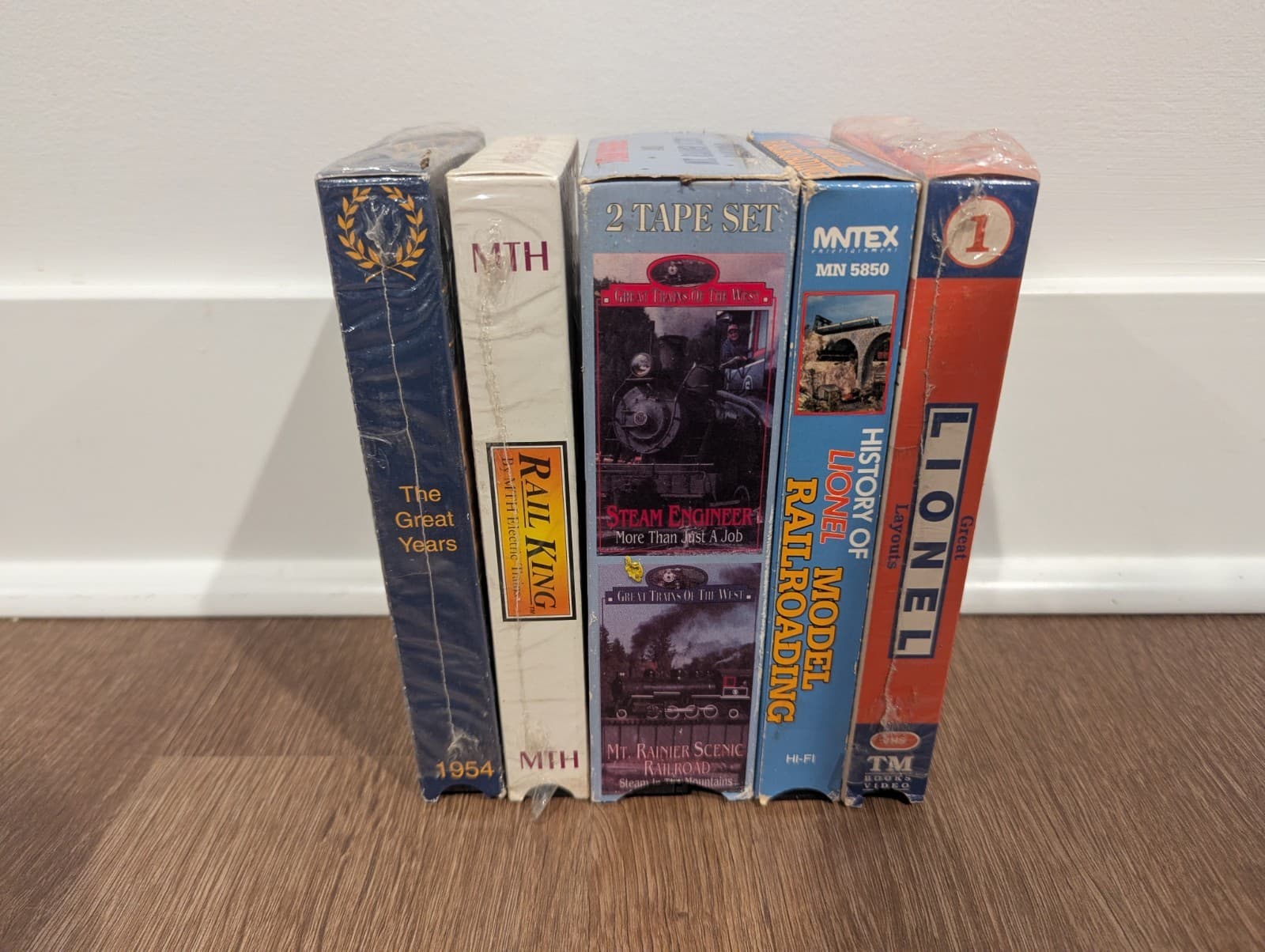 Lot of 5 Train VHS Tapes History of Lionel Layouts Rail King Great Years Rainer 3