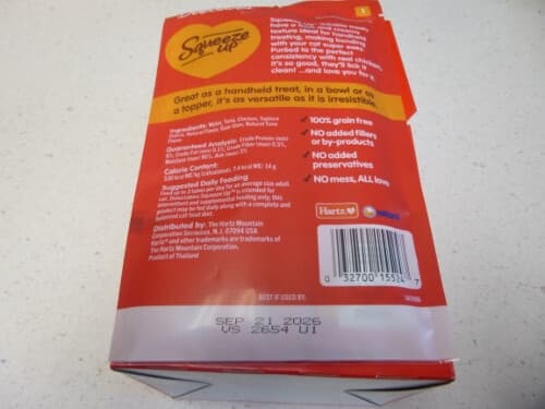 16 PACKS Hartz Delectables Squeeze Up Chicken Exp 09/2026 NO BOX 2