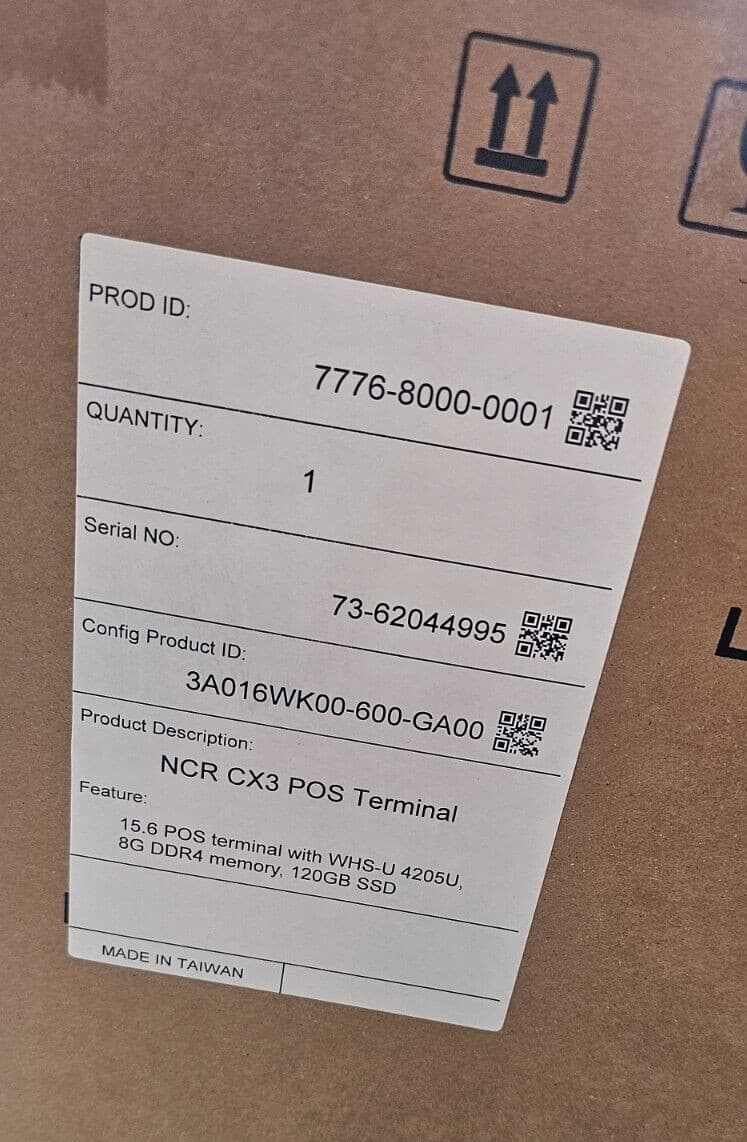 New NCR CX3 Windows 15.6" POS Touchscreen System Dual Core, 120GB SSD 8GB, No OS 3