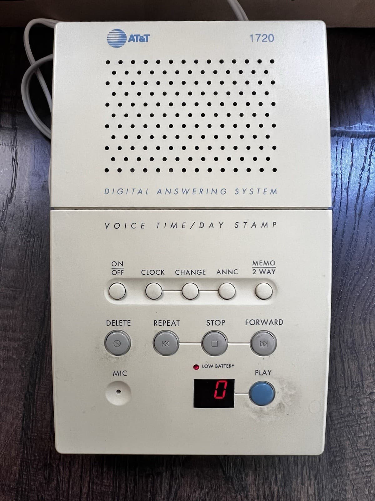 Genuine AT&T 1720 Tapeless Digital Answering System Box Included VTG  1993 2