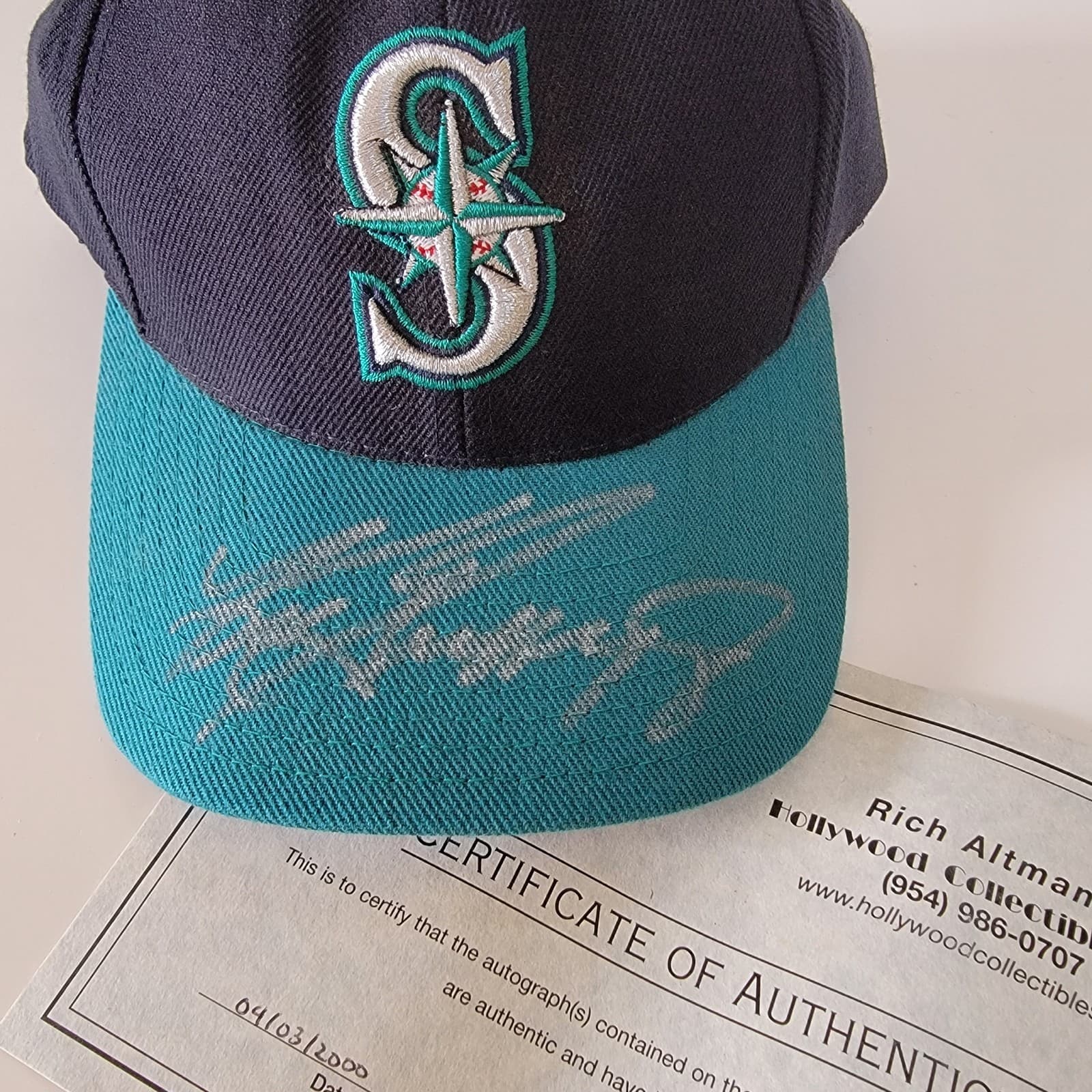 Ken Griffey Jr~ 2000 ~Signed Baseball Hat /Cap w/COA