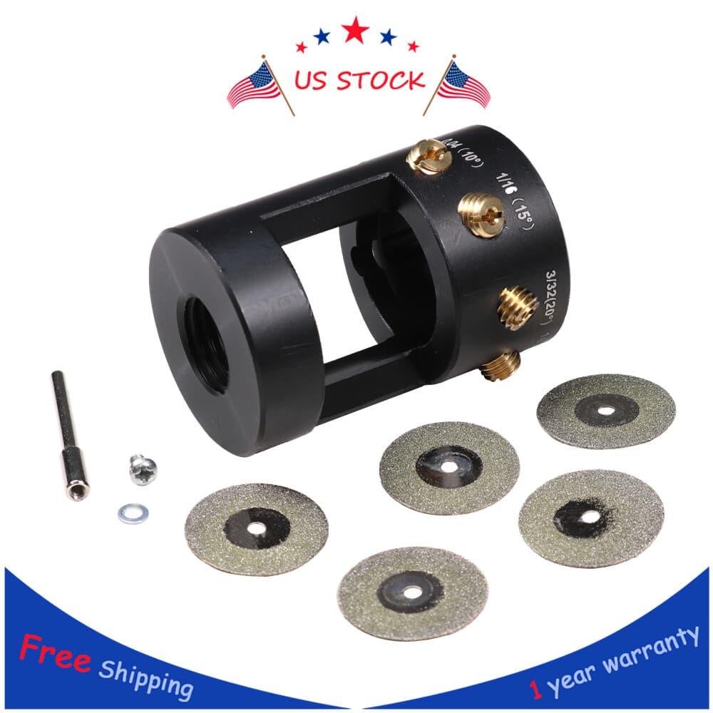 Tungsten Grinder Sharpener Multi-Angle & Offsets Tool Head TIG Welding TGS3412