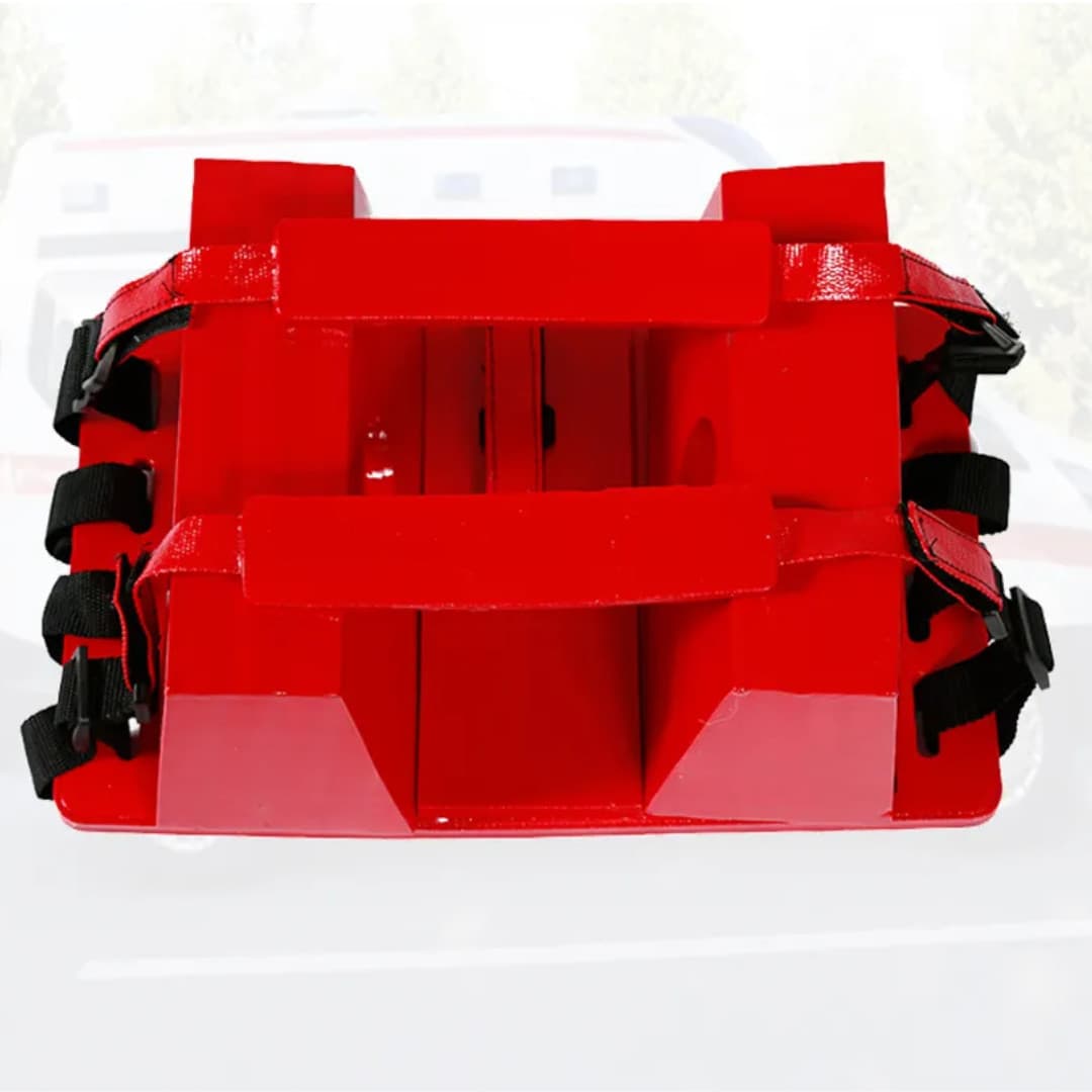 ROYALTEK Head Immobilizer for Backboard Spine Board Adjustable Straps Red 5