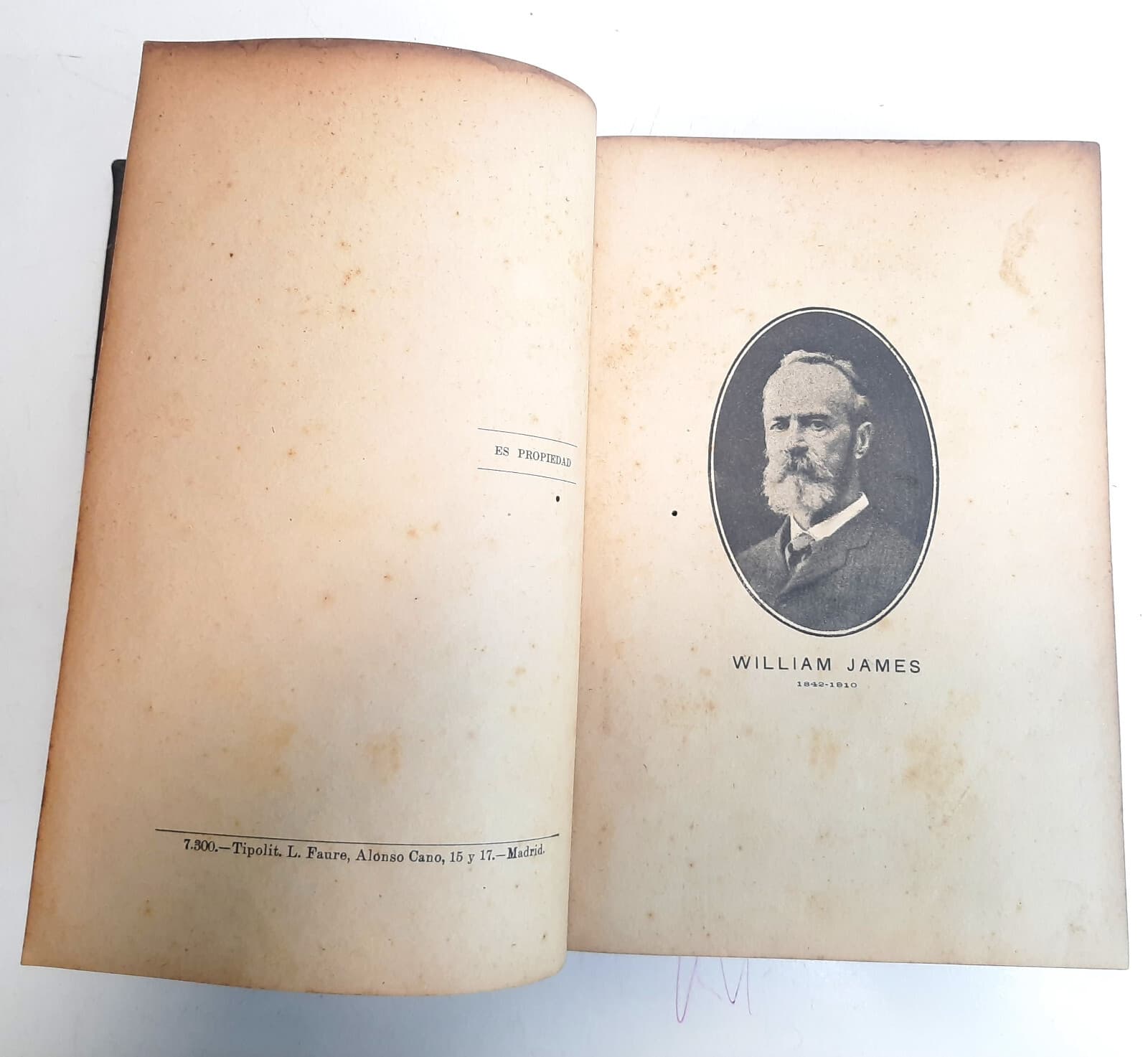 Antique book COMPENDIUM PRINCIPLES PSYCHOLOGY WILLIAM JAMES 1916 SPANISH RUBIANO 4