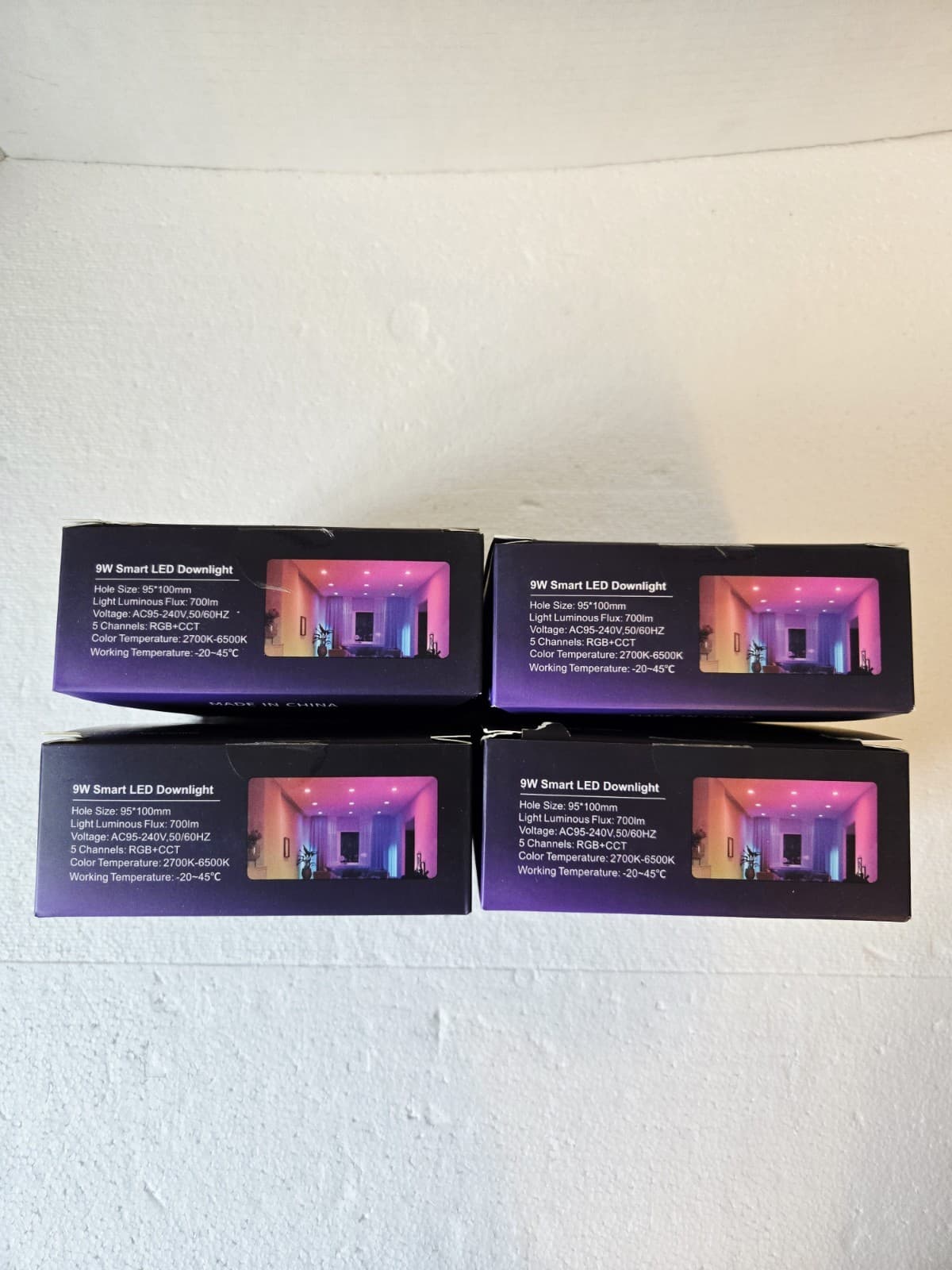  Smart LED Recessed Ceiling Light Fixture 4 inch, WiFi Bluetooth 9W 4 IN 4 Pack 2