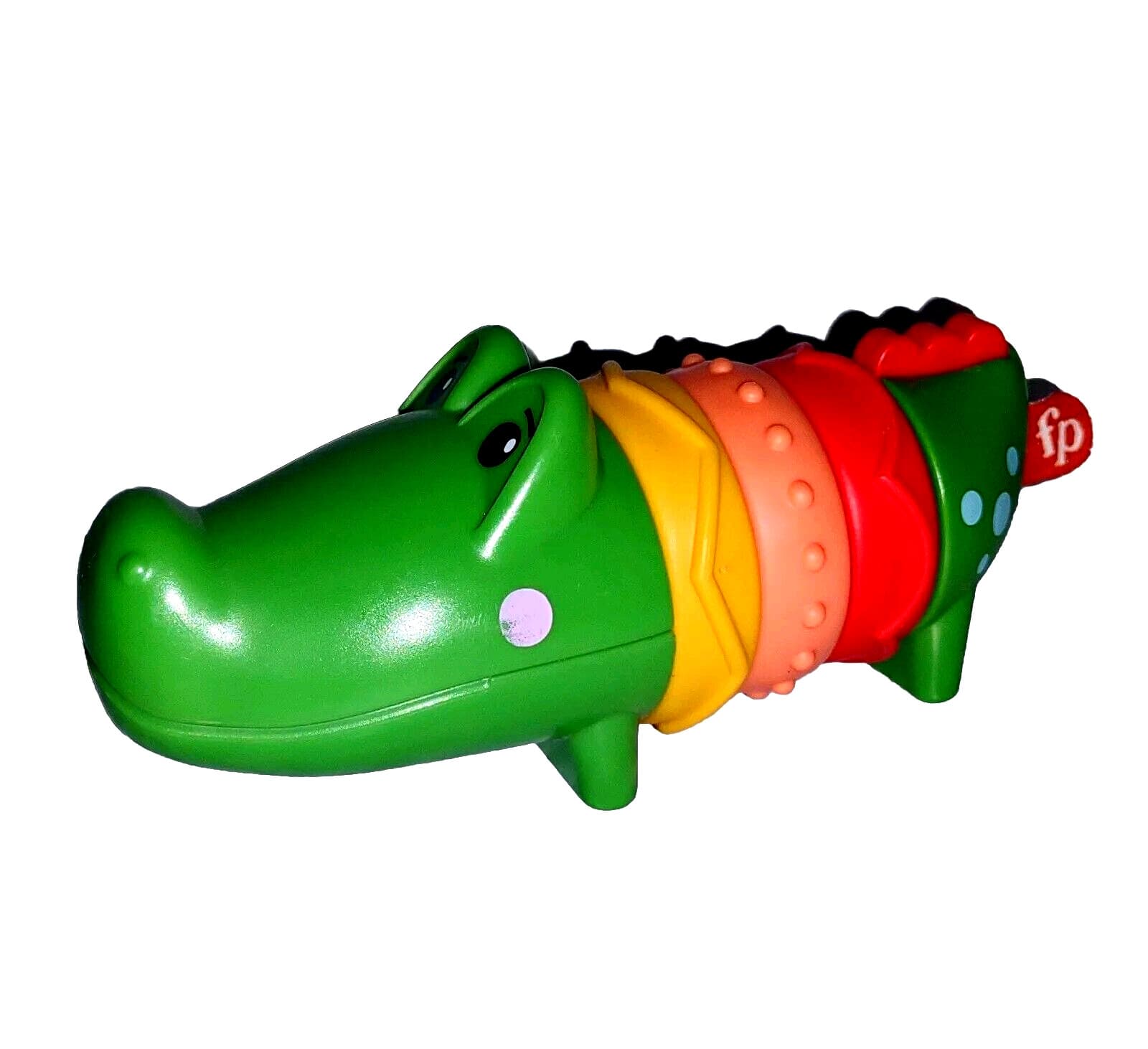 Fisher Price Clicker ALLIGATOR Rattle Green 2020 Develops Motor Skills 5.5in