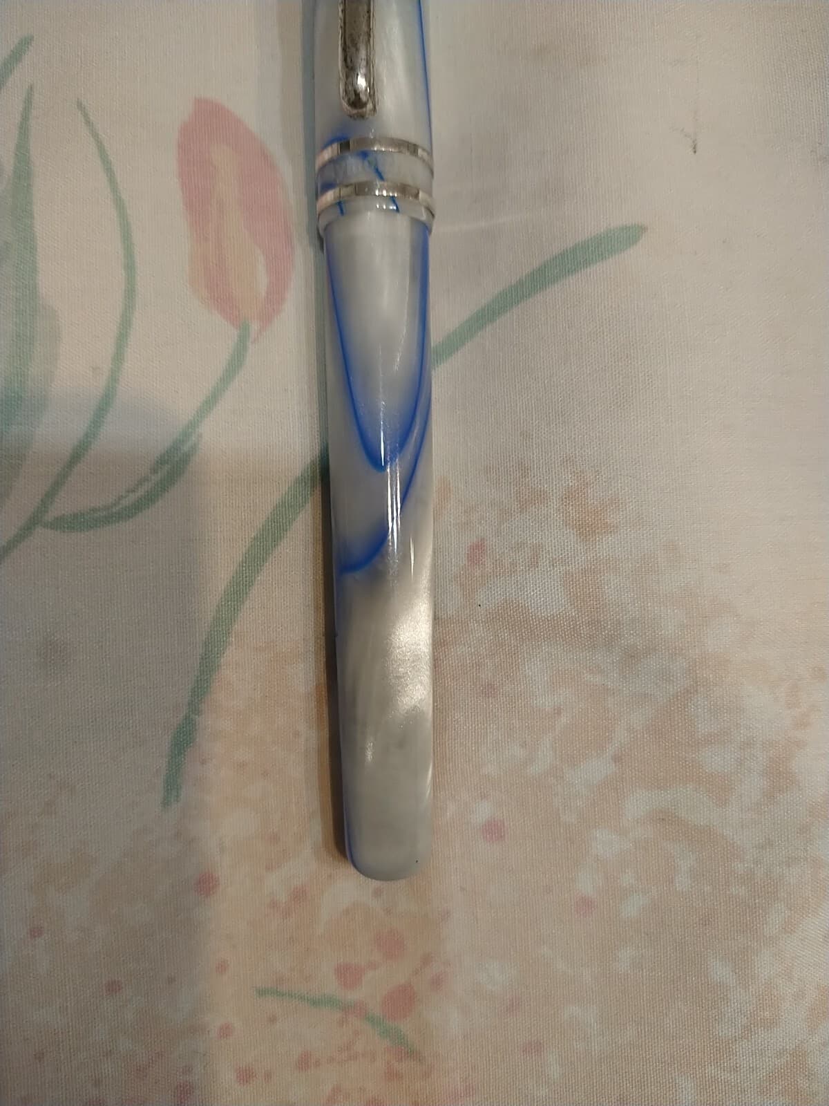 Conklin Symetrik Modern Blue & White Marble Roller Ball Pen  6