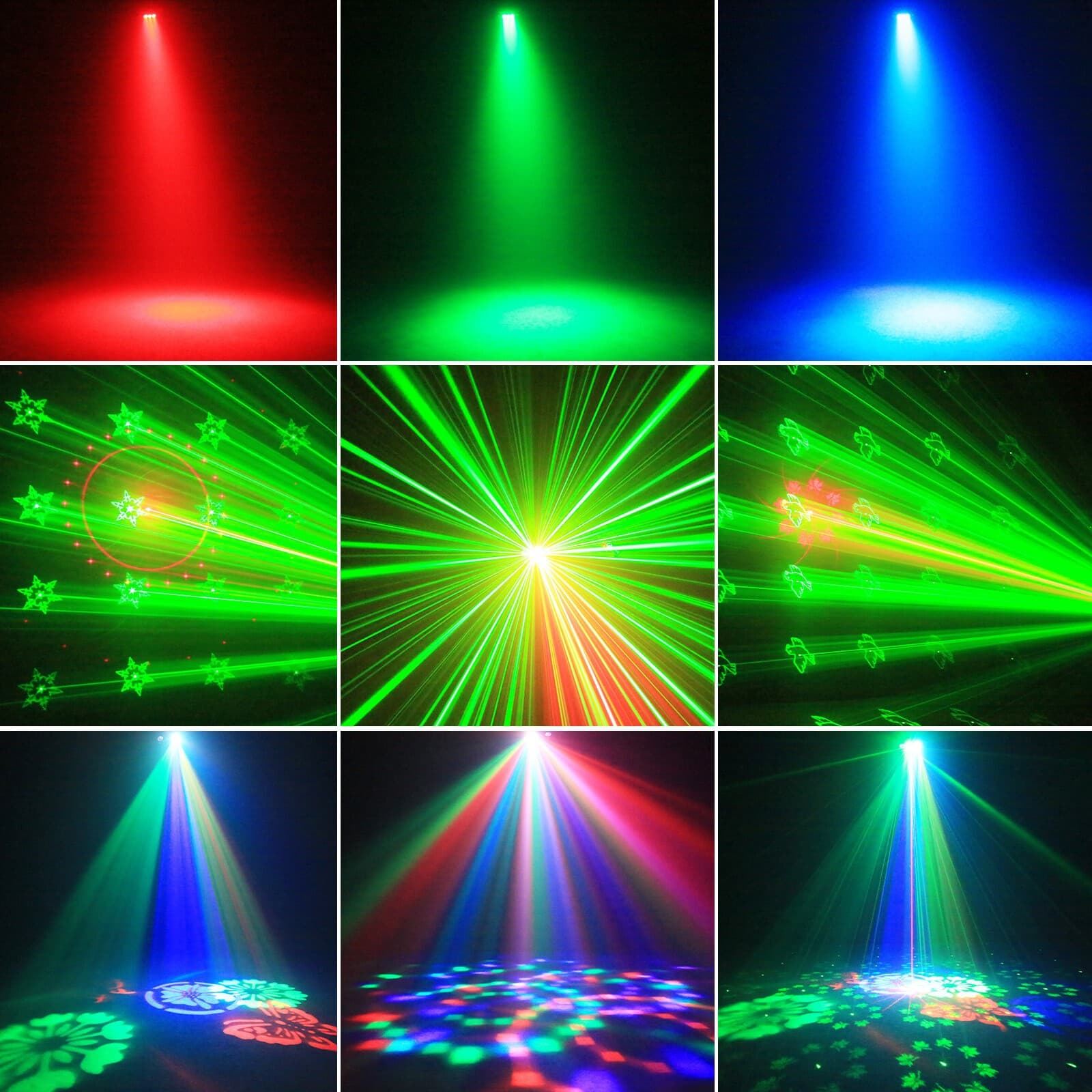 5 in 1 Disco Effect RGB LED DMX DJ Party Stage Lighting Laser Projector Lights 4