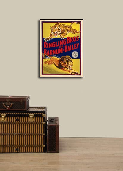 Ringling Bros and Barnum & Bailey 1945 Circus Advertisement Poster - 20x28 3
