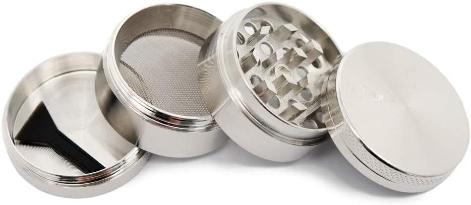 Tobacco Herb Grinder 2 inch 4 Layer Spice Herbal Metal Smoke Crusher Scraper 2