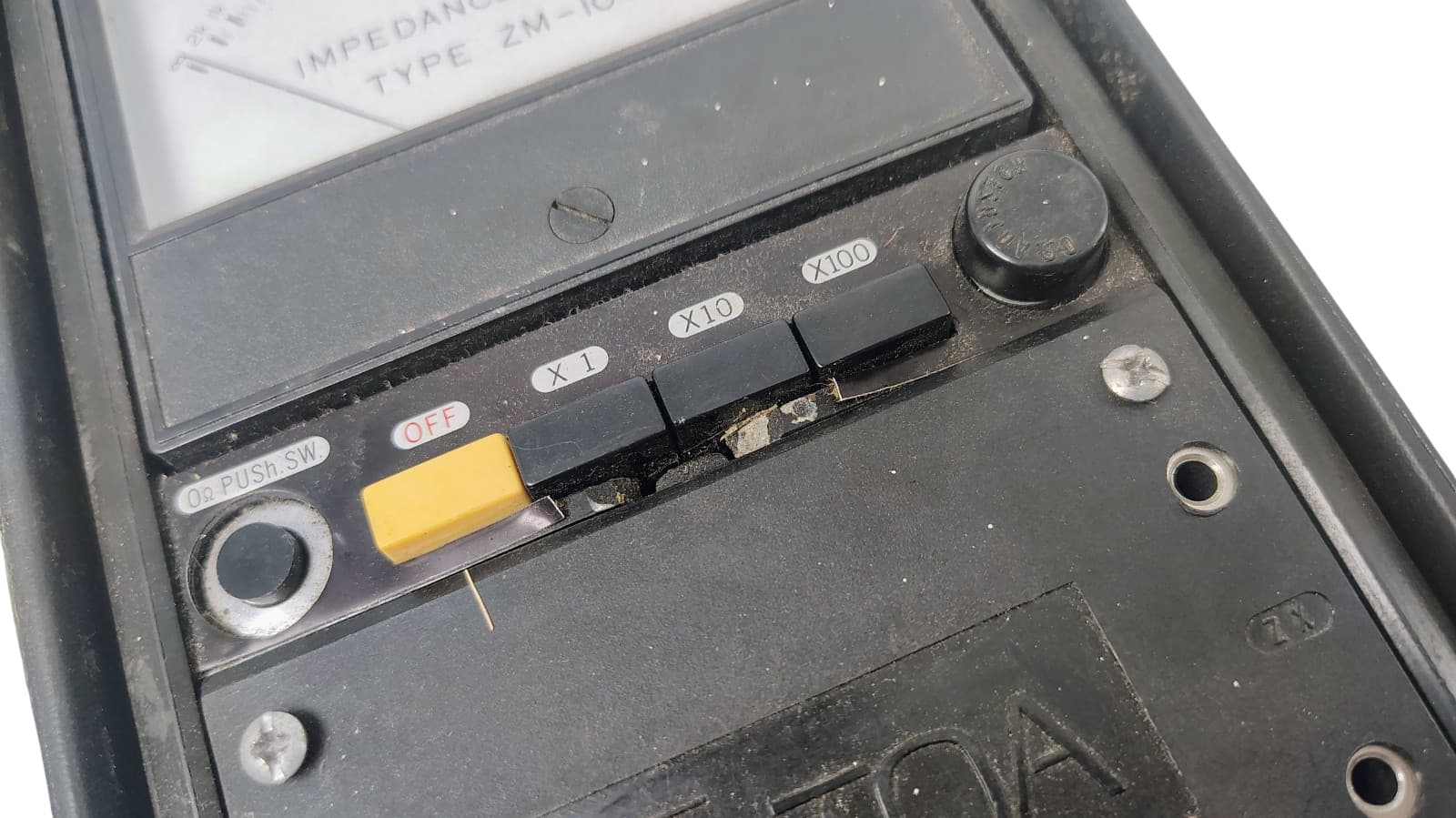 TOA Electric Co. Type ZM-104  Impedance Meter Back Case 3