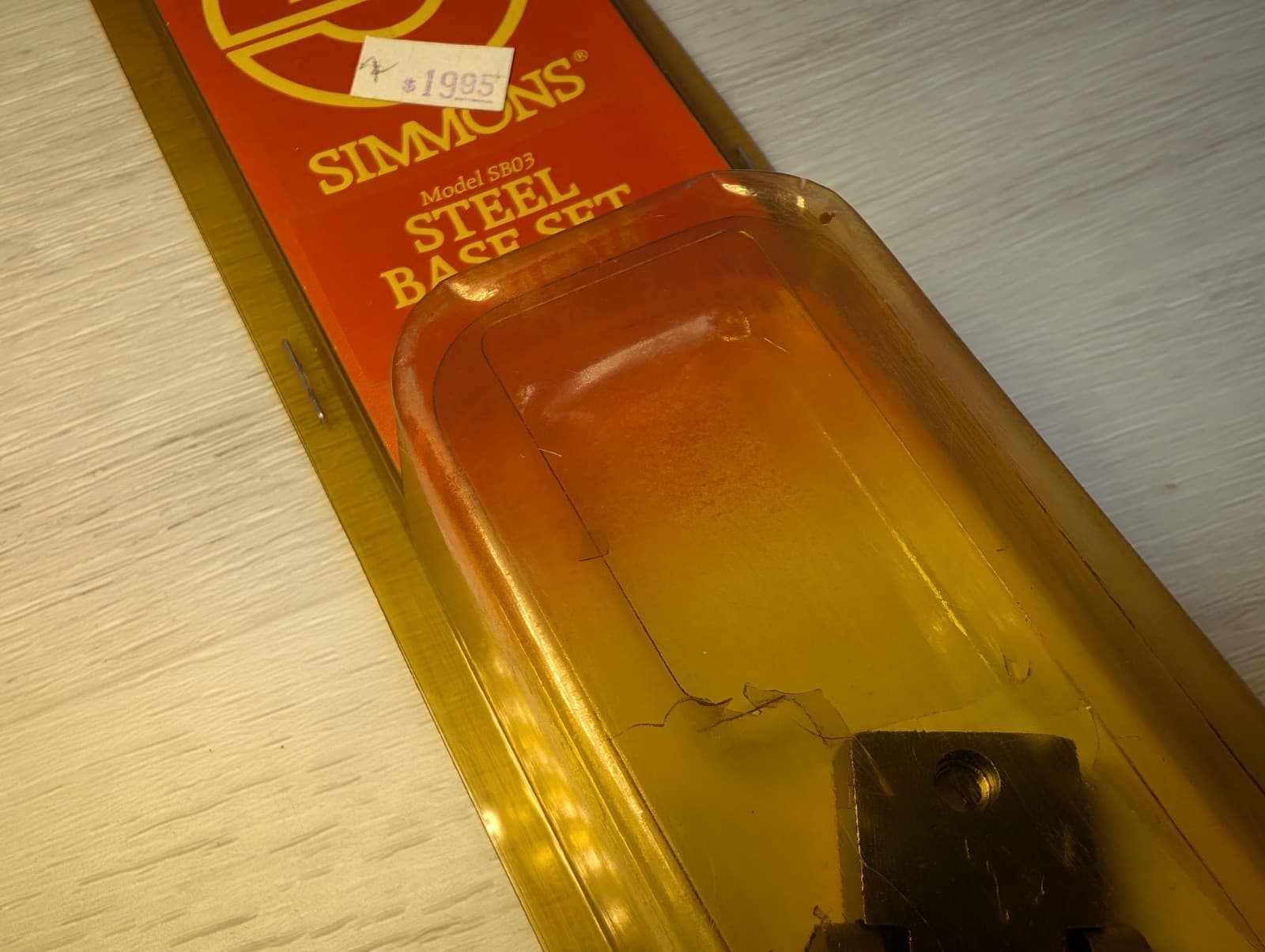 Simmons 2pc Steel Base Set SB03 Browning A - Bolt Silver Rifle Scope Rings Mount 5