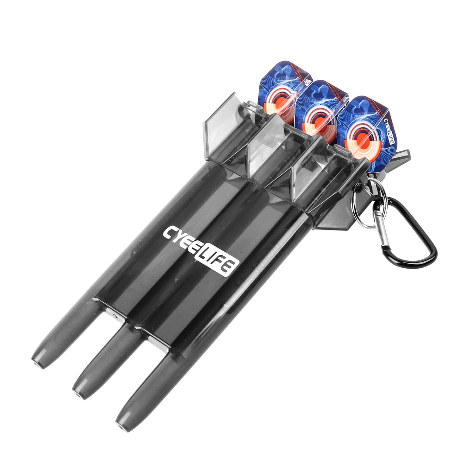 CyeeLife Black Plastic Dart Carrying Case for 3pcs Steel and Soft Darts 2