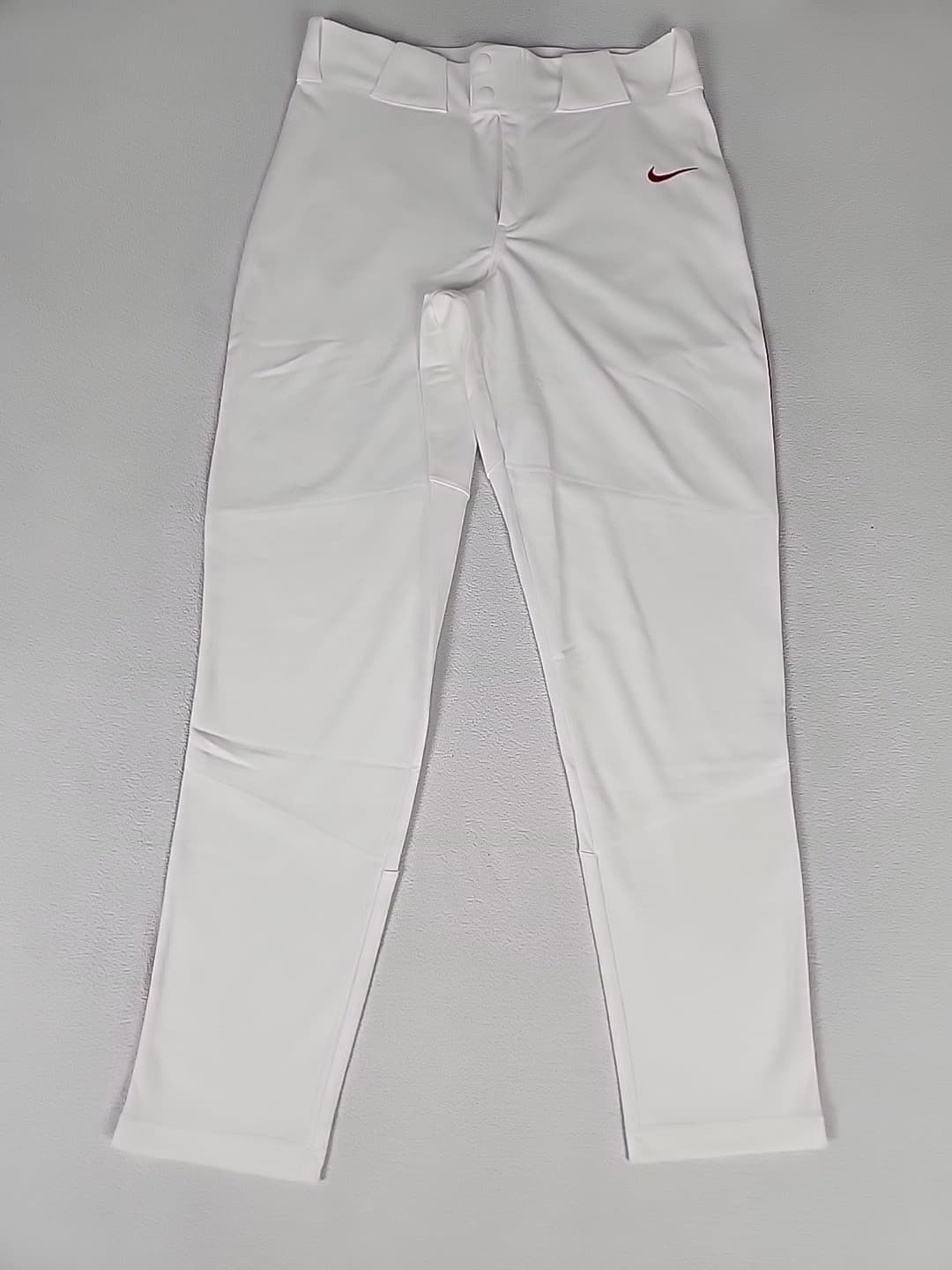 Nike Vapor Select Full Length Piped Baseball Pants Men's M-2XL White BQ5489 3