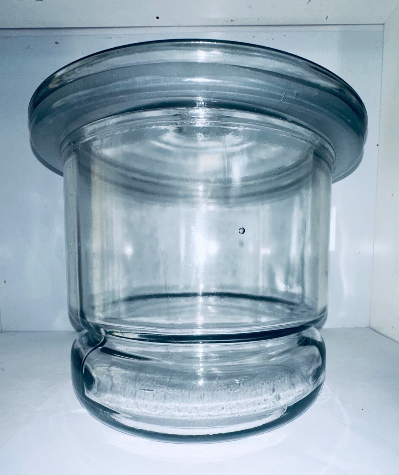 Circa 1960s RCA Labs Providence Large Glass Laboratory Desiccator Jar – Vacuum 5