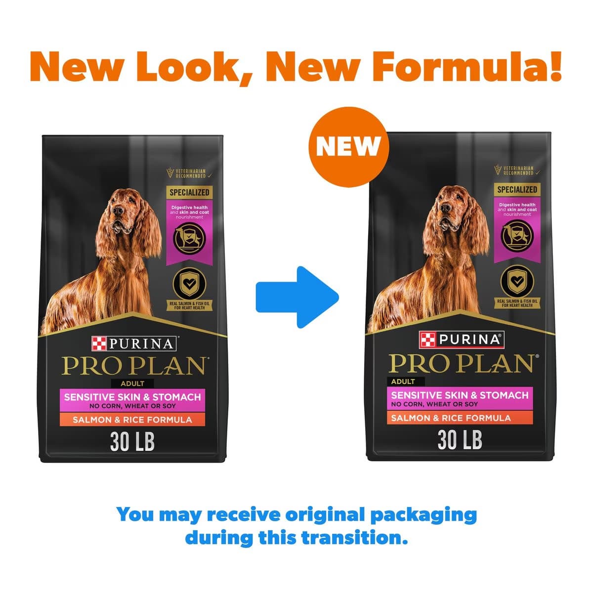 Purina Pro Plan Sensitive Skin Stomach Dog Food Salmon Rice Formula - 30 lb. Bag 2