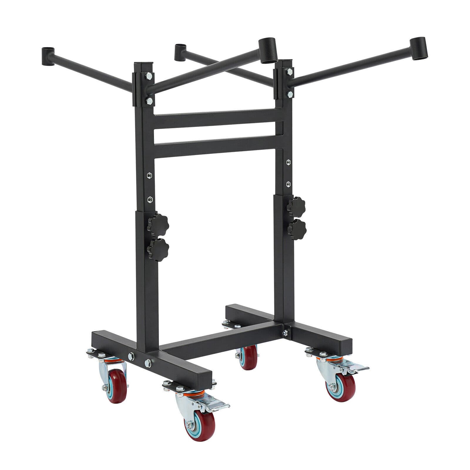 Folding Chair Cart Folding Chair Rack Adjustable Folding Chair Storage Trolley 6