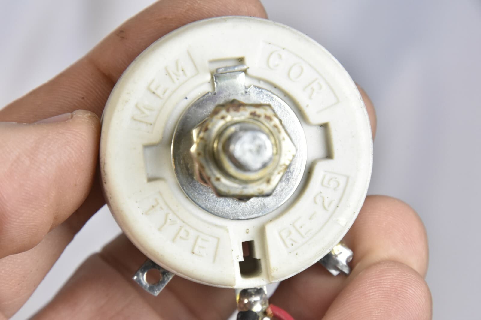  Memcor Rheostat Resistor 200 ohms, 25 Watt, 0.35 Amp, + knob, fan speed control 4