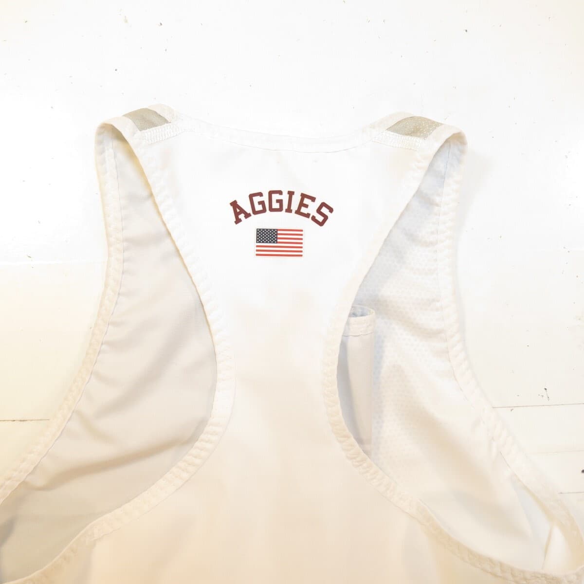 NIKE TEXAS A&M AGGIES COLLEGE TRACK SINGLET SPEED SUIT Womens L White  5