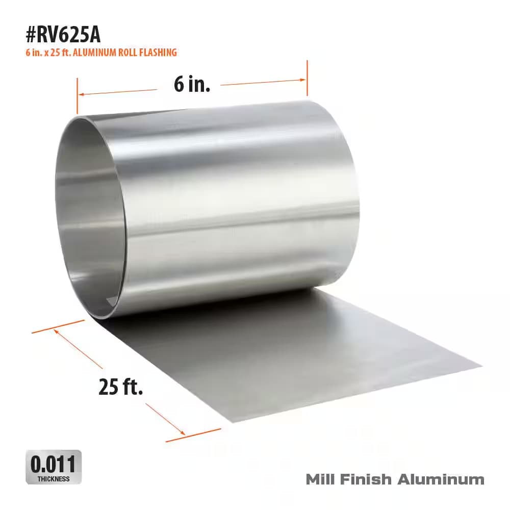 6 In. X 25 Ft. Aluminum Roll Valley Flashing 3