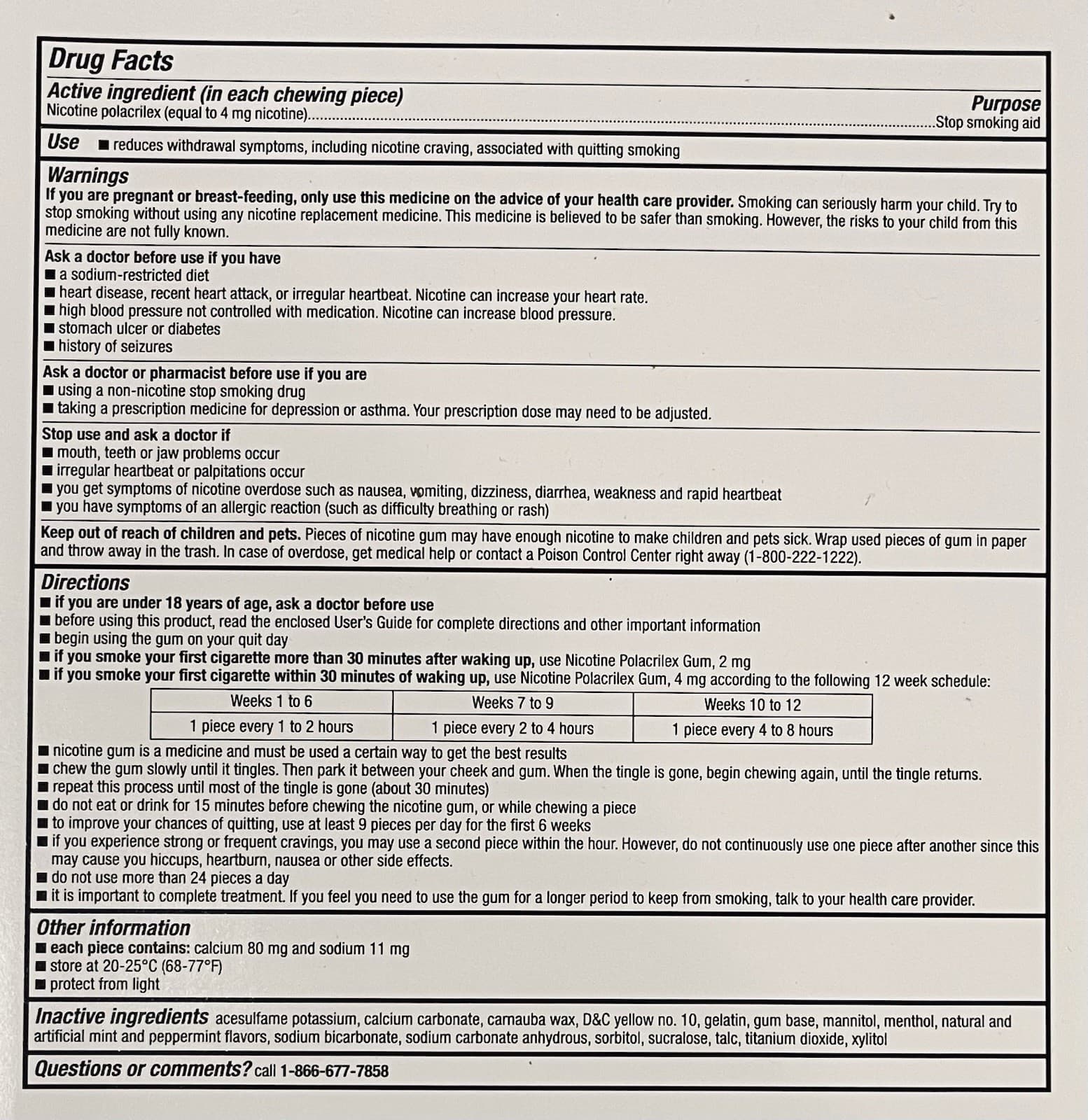Kirkland Signature Quit 4mg Quit Smoking Gum ICE MINT Nicotine Polacrilex 150ct 4