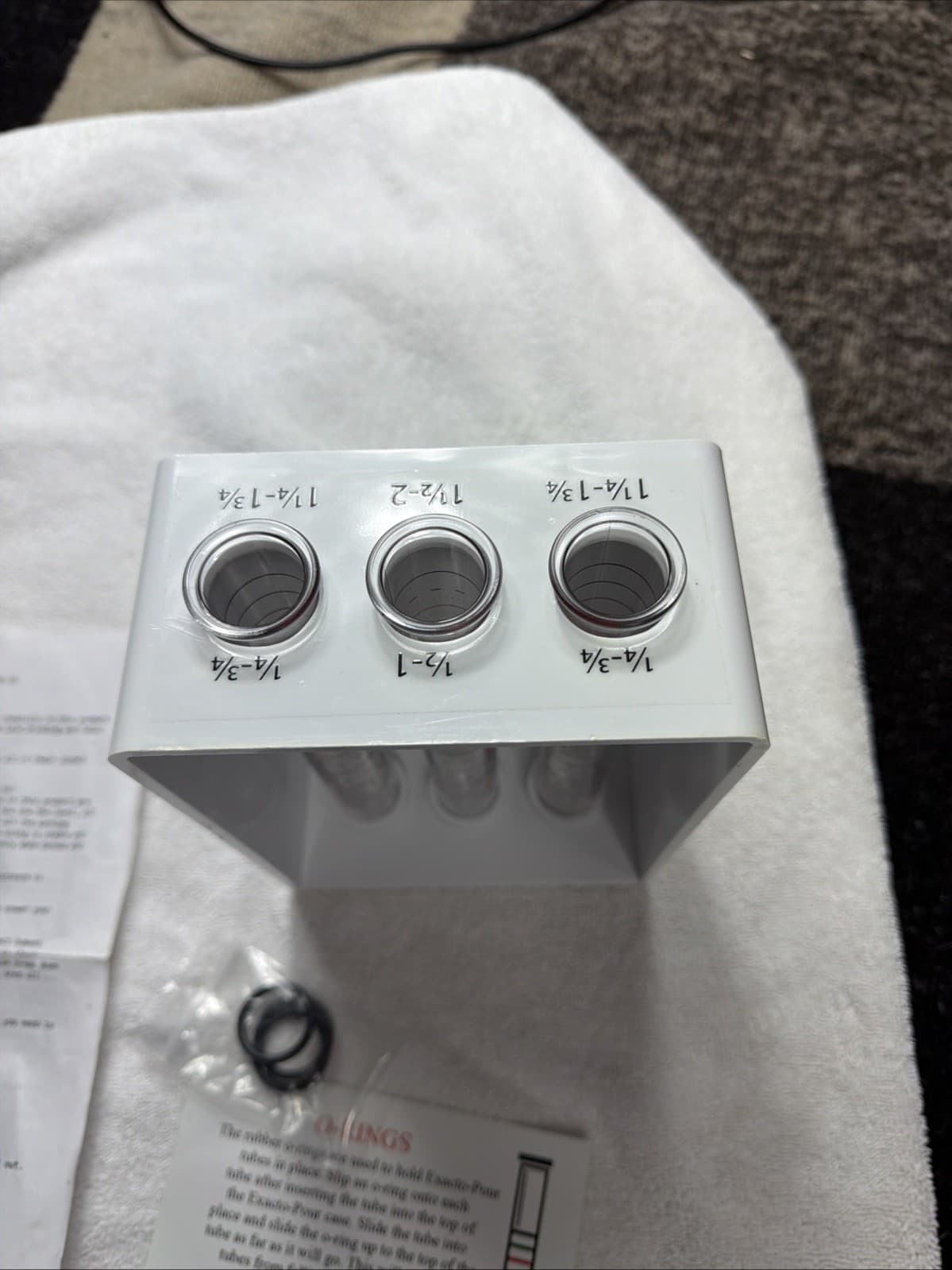 Exacto Pour Bar Test Kit, Plastic, 3-Tube, Liquid Calibratio Excellent Condition 3