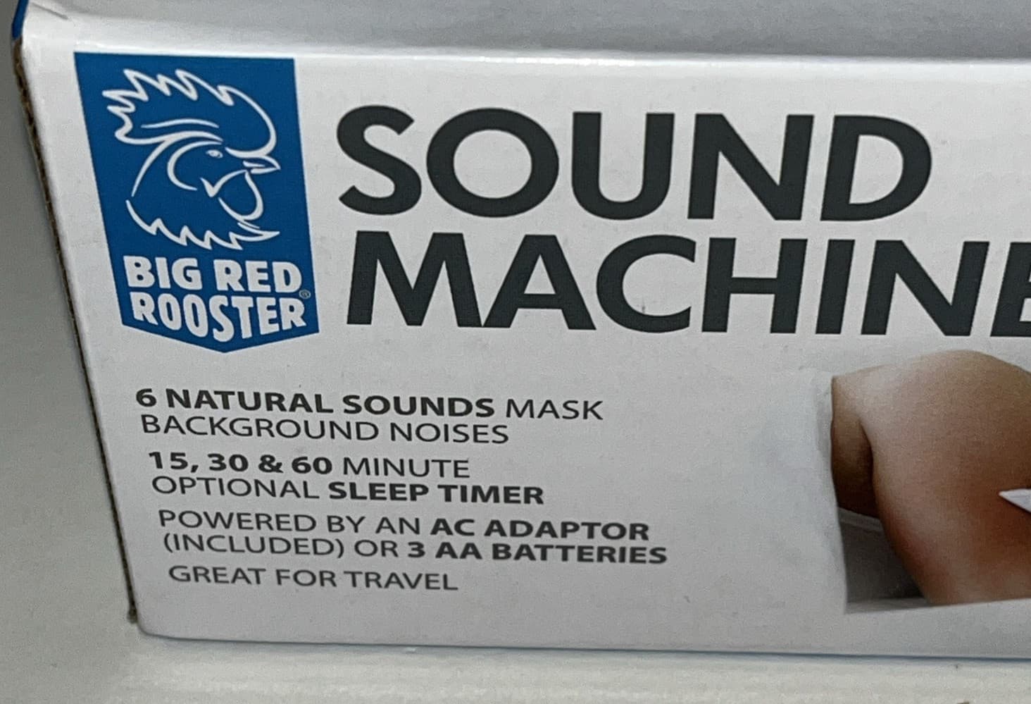 Sound Machine Timer 6 Backgrounds Battery Backup White Noise Big Red Rooster 4