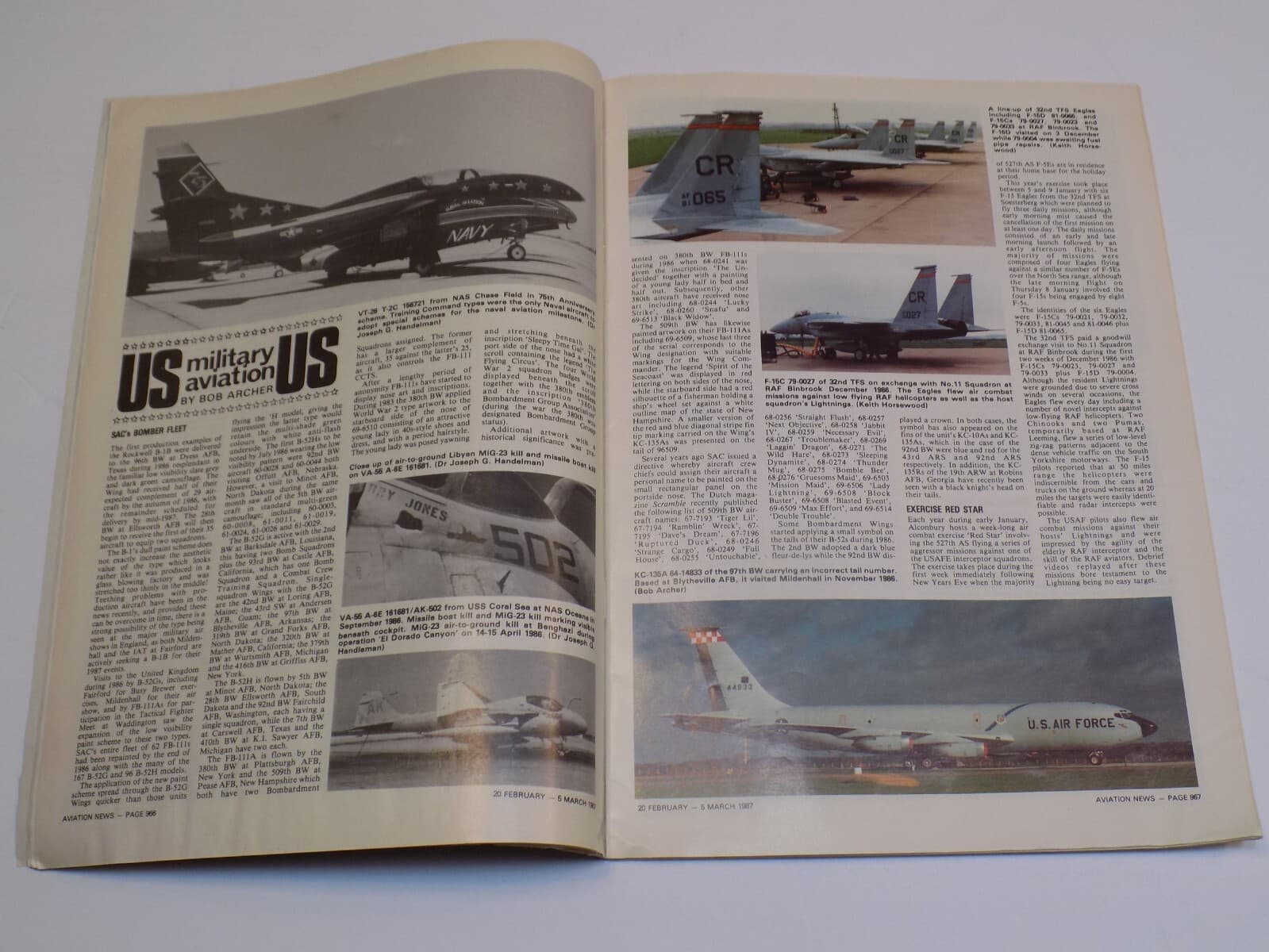 Aviation News Magazine Mar 1987 Martin B26B Marauder Texas Trojan Northrop Xp79B 2