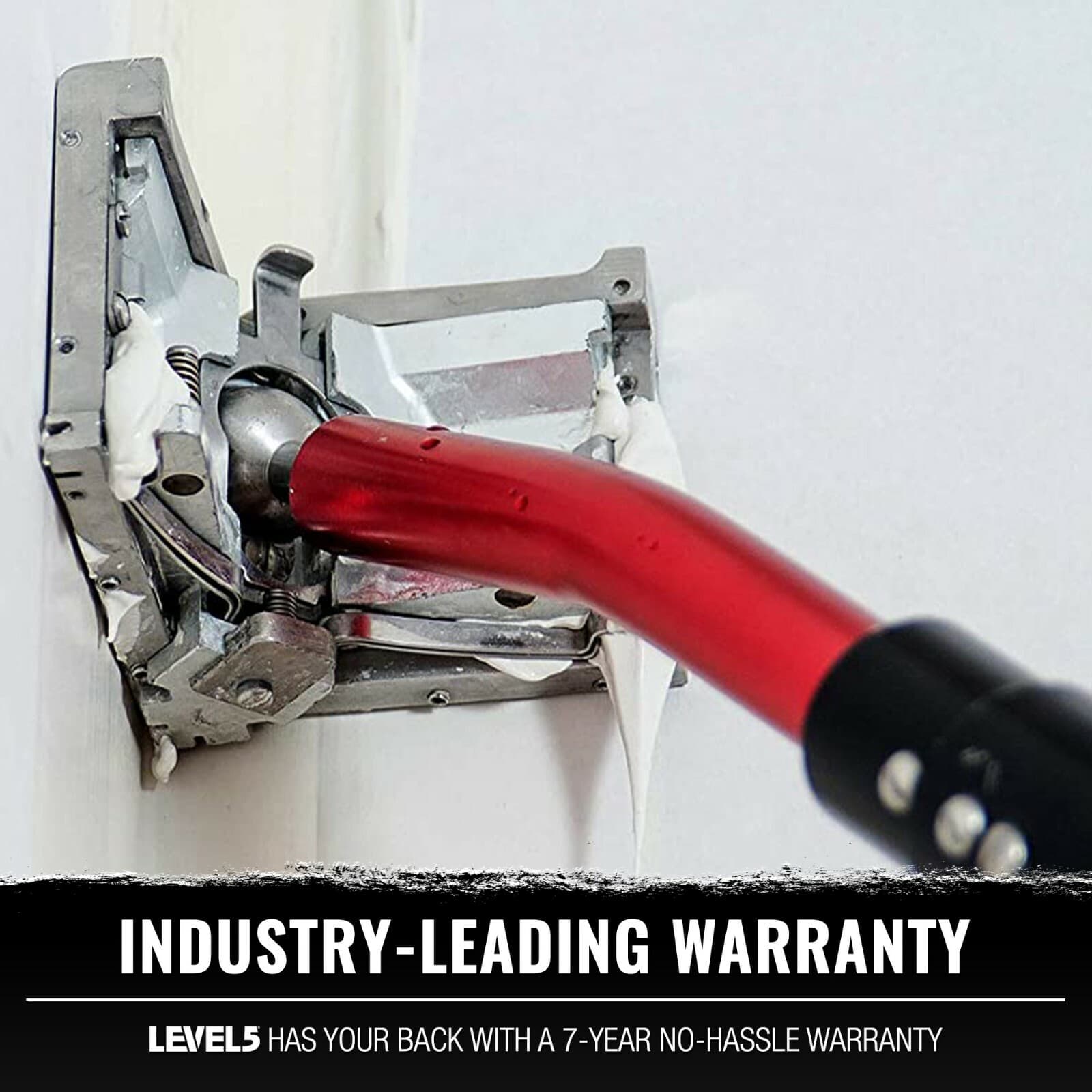 LEVEL5 Drywall Tools - 4" Corner Finisher (Angle Head) + 54" Handle | 4-535 5