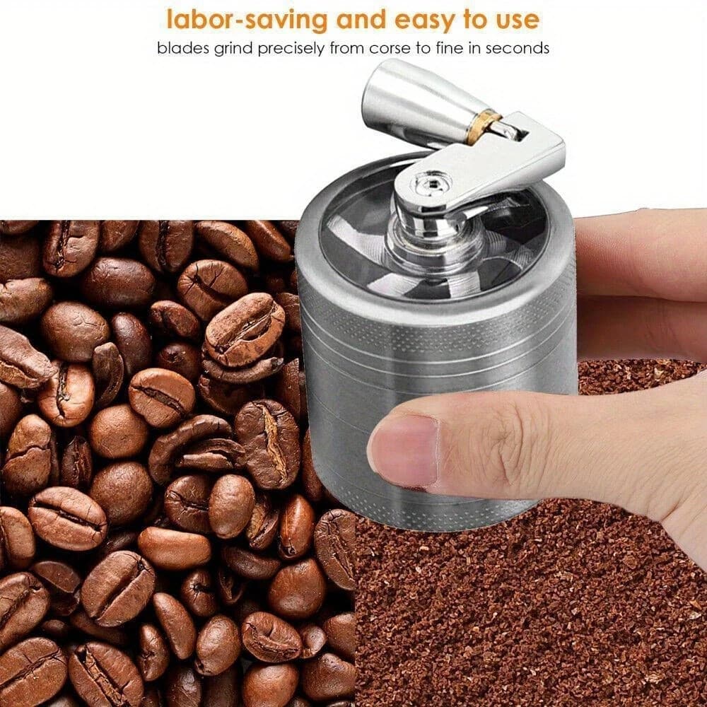 Metal Herb & Spice Grinder with Hand Crank – Manual Crusher for Kitchen Tobacco 4