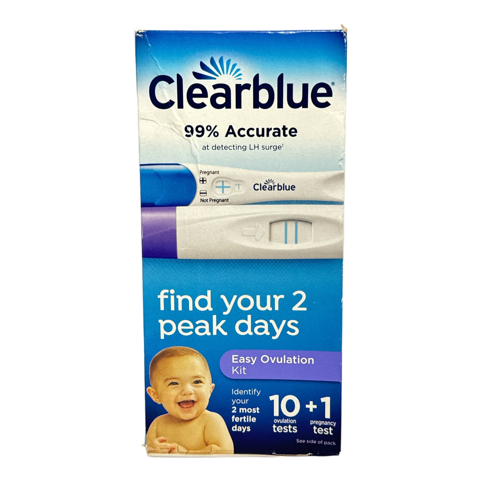 Clearblue Easy Ovulation Kit 10 Tests 1 pregnancy test 10/25