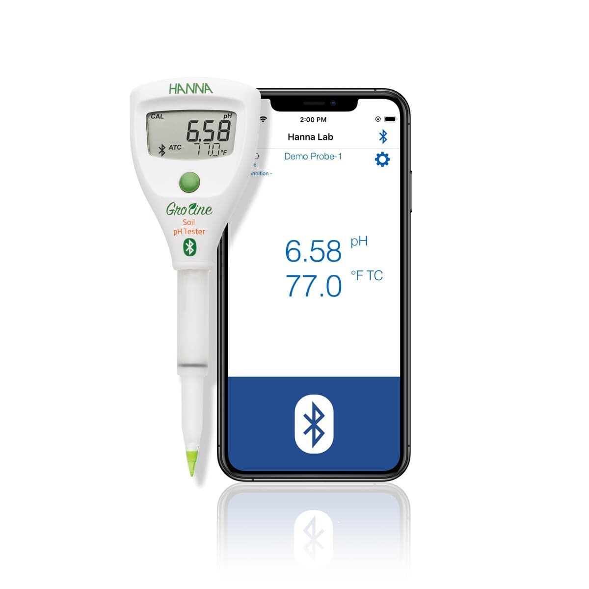 Hanna Instruments HALO2 GroLine Wireless pH Tester for Soil HI9810302