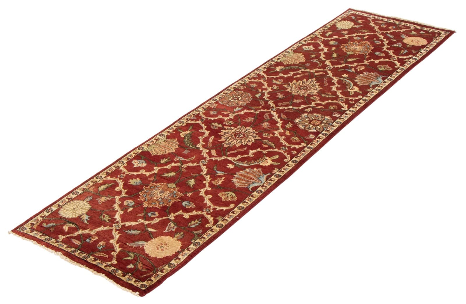 2'7" x 10'4" Vintage Hand-knotted Runner Rug Traditional Oriental Wool Carpet 4