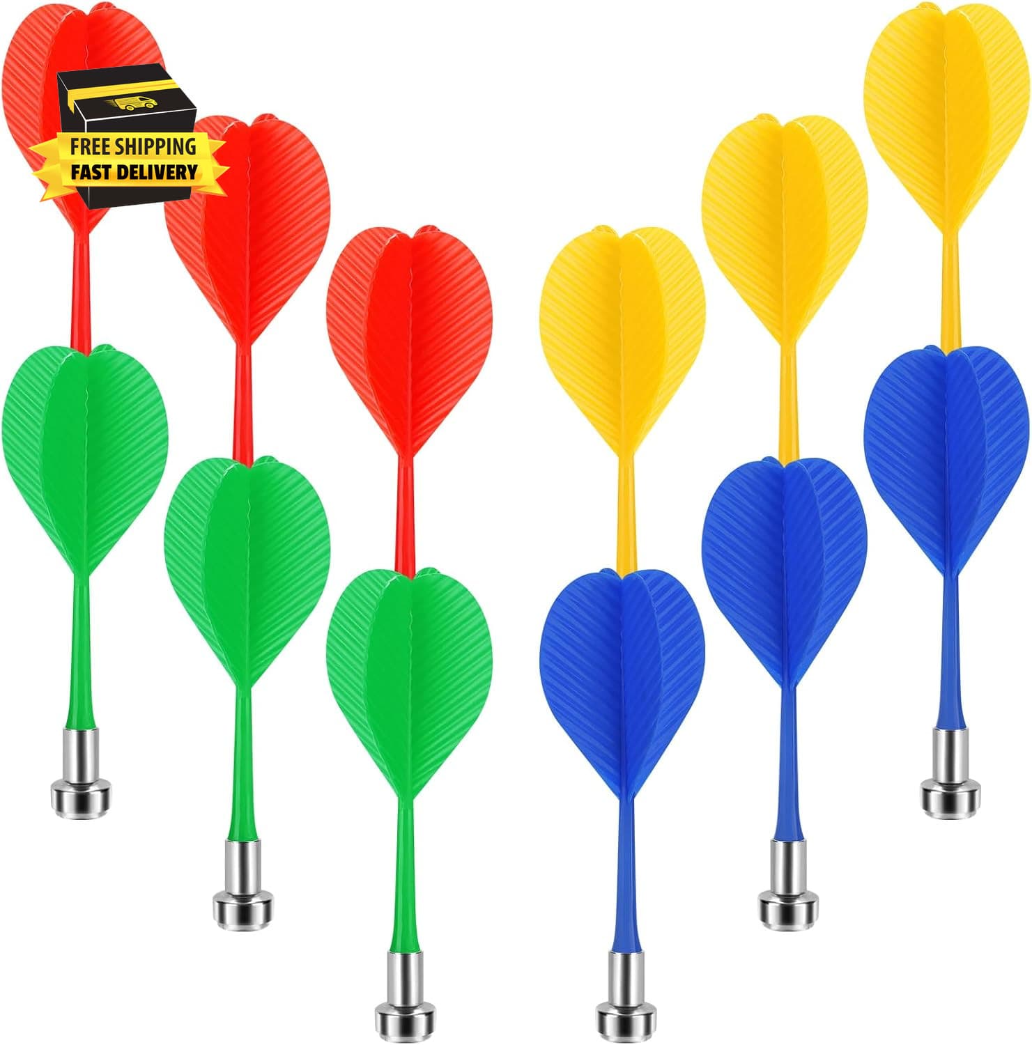 36Pcs Magnetic Darts, Magnetic Darts Replacement for Magnetic Dartboard, Plastic